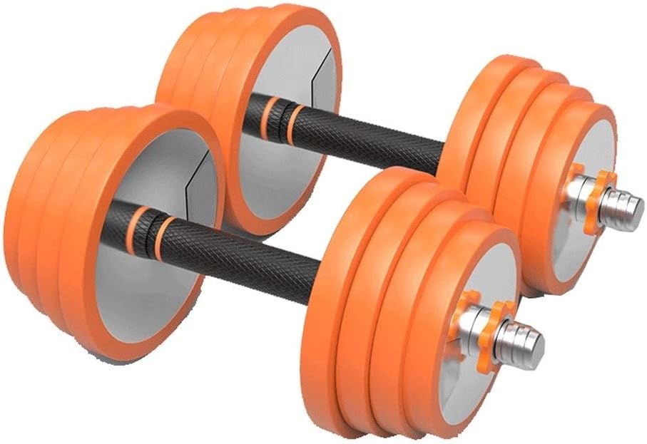 LiuQ Universal Adjustable Dumbbell Fitness Set Pure Steel Plated Barbell Rubber Metal Handle Strength Weight Iron 15 Kg 20 Kg 30 Kg Home Weights