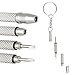 Eyeglass Repair kit, Mini 4-in-1 Screwdriver Keychain Glasses Frame Repair Tool, Tightens and Fixes Sunlasses, Watches, Toys & Other Small Items, by OptiPlix (3)