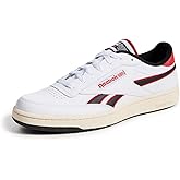 Reebok Unisex Club C Revenge Sneaker, White/Vector Red/Black, 12.5 Women/11 Men