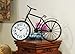 Vintage Bicycle Clock Rustic Design - Large Desk or Mantel Clock
