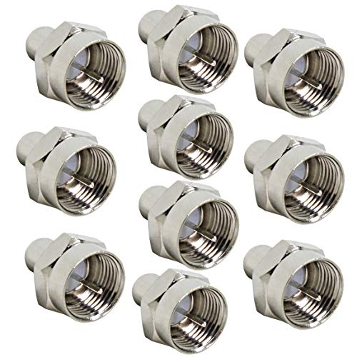 Coax Cap Cover, 75 Ohm Terminator, 10Pack, RFAdapter, Coax Terminator