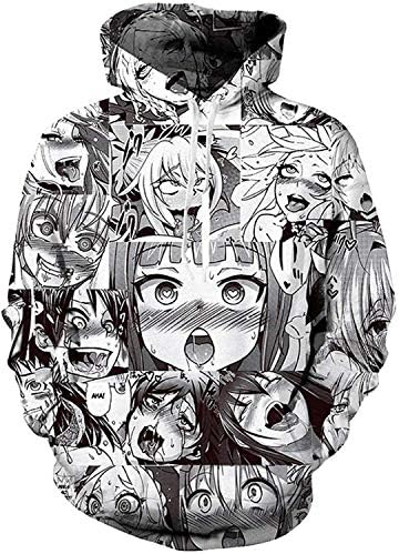 ahegao dress shirt Ahegao Manga Collage Button Up Hawaiian Shirt