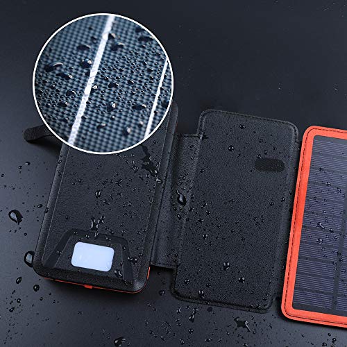 image for Soyond Solar Charger Qi Wireless Charger Portable Solar Power Bank 200