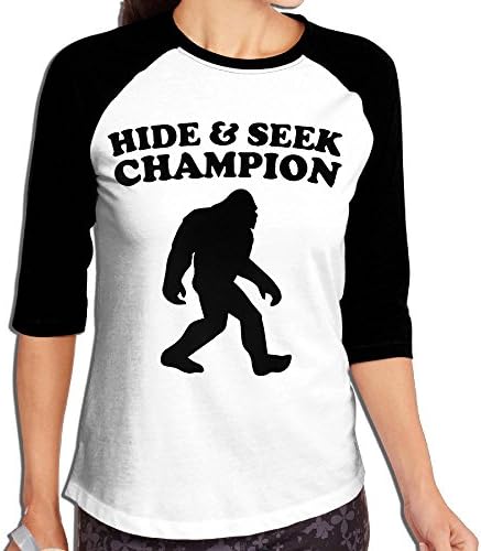 Bigfoot Hide and Seek Champion 1 Women's Casual Half Sleeve Graphic Tee