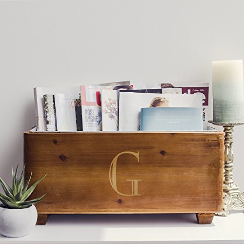 Cathy's Concepts Personalized Wooden Wine Trough, Letter G