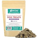 Raw Paws Omega 3 Chews for Dogs, 5-oz/50-ct - USA Made - Coconut & Salmon Dog Treats, Soft Skin Chews - Itchy, Dry Skin Dog Treats Help Support a Healthy Dog Coat - Skin and Coat Supplement for Dogs