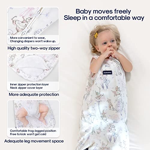 Domiamia Summer Baby Sleep Sack Ultra Breathable Soft Bamboo & Cotton 0