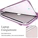 BRINCH 15.6 Inch Laptop Sleeve Case Protective Bag, Water Resistant Envelope Style Laptop Carrying Case with Handle for Women Compatible 13-15 Inch MacBook Pro/Notebook/Chromebook/Ultrabook, Purple