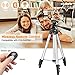 Phone Tripod with Wireless Remote, Eocean 50inch Universal Tripod for Cellphone, Gopro and Camera with Universal Phone Mount Holder, Compatible with iPhone 11 Pro Max/Galaxy Note 9/S9/Google (Silver)