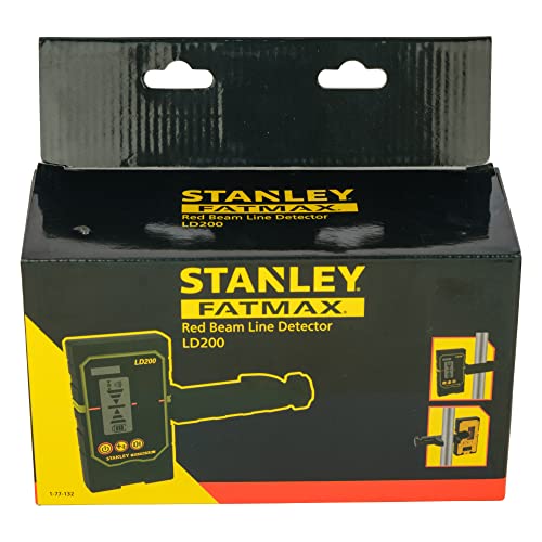 Stanley 1-77-132 Ld200 Cellule De Détection - Utilisation Jusqu'à 30M - Bande De Réception Moyenne et Large - Utilisation En Intérieur et En Extérieur - Afficheur LCD Double Face - Pile 9V