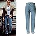 Women's Classic Blue Wash Stretch Denim Boyfriend Jeans 27(Tag)