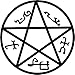 Supernatural Devils Trap Symbol Sigil Vinyl Sticker Decal Pentagram Anti Possession (5.5