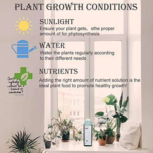 Indoor Plant Food, Plant Fertilizer, Plant Fertilizer Liquid, Indoor Plant Fertilizer, All-Purpose House Plant Fertilizer for Healthy Plants and Soil, Potted Indoor Outdoor Trees, 8.8 oz