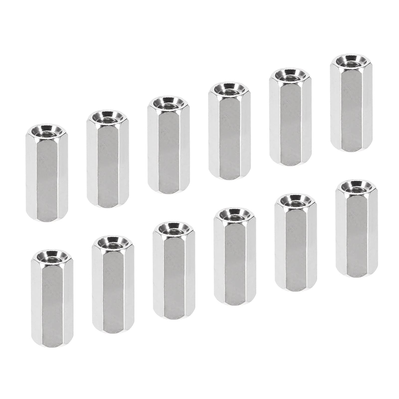 YOKIVE 20 Pcs M3 Spacers, Brass Hex PCB Standoffs Nuts, Keep Height Consistent, Great for Motherboard, Circuit Board, Electronics (Silver Tone, 10mm)