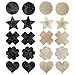 LUOEM 10 Pairs Disposable Petals Pasties Breast Nipple Cover Stickers Invisible Cover(Random Style))