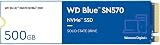 Western Digital WD Blue SN570 500GB M.2 NVMe SSD PCIe Gen3 3500MB/s Read