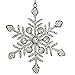 Handmade Snowflake Iron & Glass Pendant Christmas Tree Ornaments Set | ShalinIndia Elegant Hanging Decor for Home and Party Decoration | 6 Inches Christmas Decorations for Tree