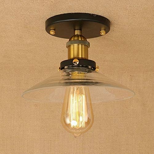 Amazon Com Bosslv Industrial Design Iron Glass Lampshade Vintage