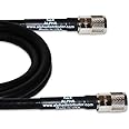 Alpha RG8U / RG8 COAXIAL Cable with AMPHENOL’S PL-259 Hand SOLDERED - 12FT