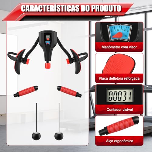 Treinador de Kegel, Exercitador de Assoalho Pélvico, Thigh Master Aprimorado 10-60 KG com Resistência Ajustável, Equipamento de Exercício para Pernas e Coxas com Contador
