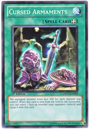 Amazon 遊戯王 英語版 Drev En059 Cursed Armaments 災いの装備品 ノーマル 1st Edition トレカ 通販