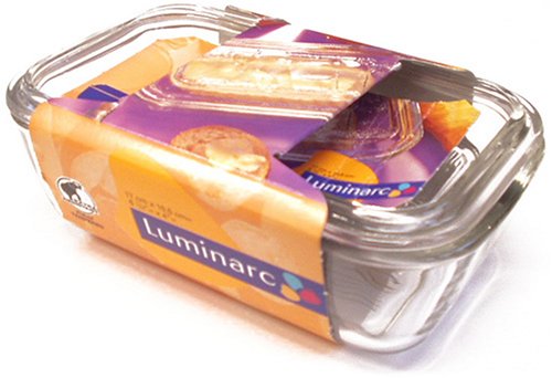 Arc International Luminarc Cow Butter Dish, 6-1/2-Inch by 2-3/4-Inch