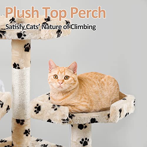 COZIWOW 67” Tall Cat Trees and Towers with Scratching Posts Condos