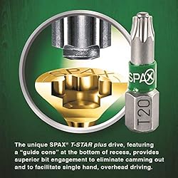 SPAX 4281020500604 10X2-1/2 MP WH INT Screw, 10 x