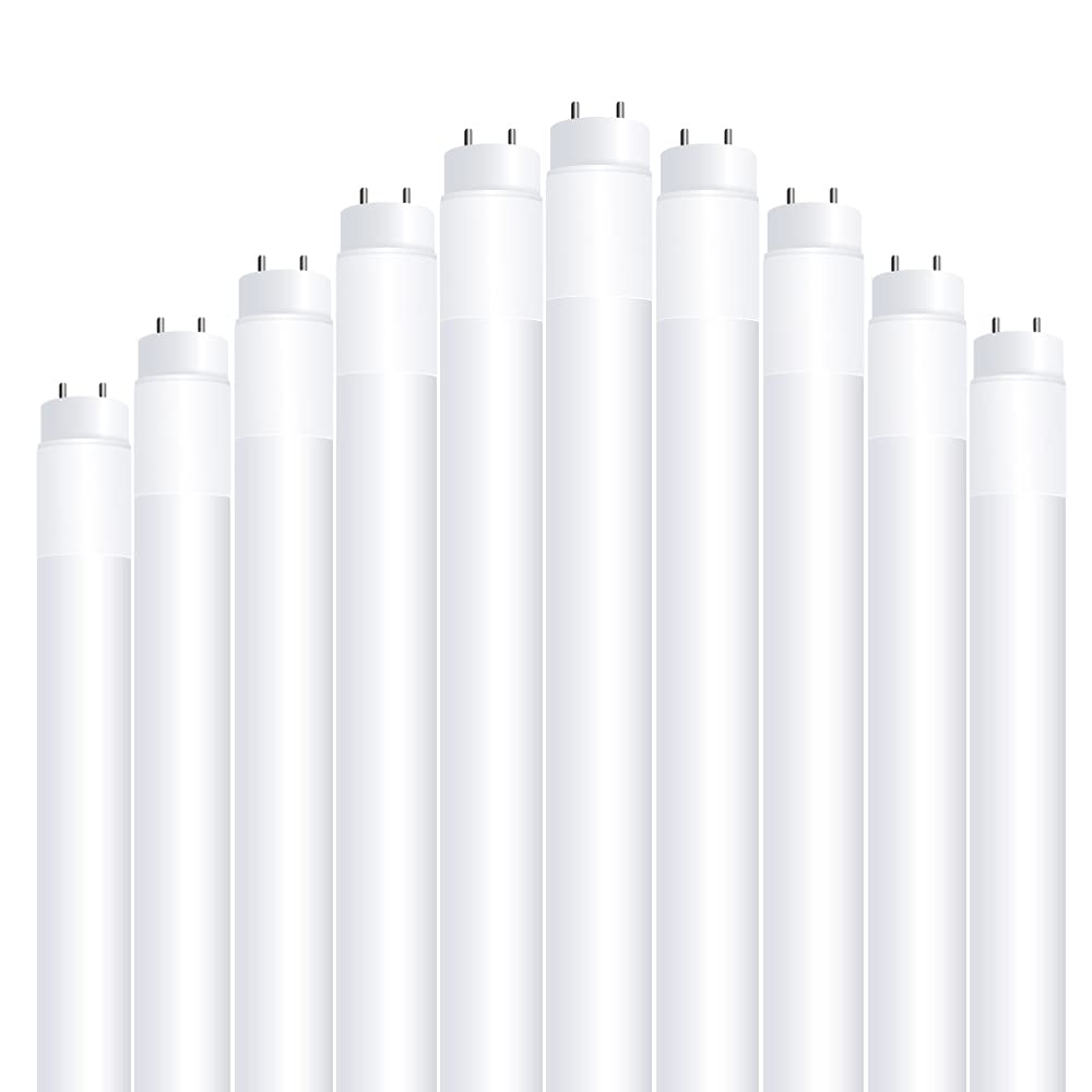 Photo 1 of Feit Electric T848/850/B/LED/2/5 4FT T8 LED Tube Light, Type B Ballast Bypass, Ballast Removal Required, 18W=32W, 5000K Daylight, Double-End Powered, F32T8 Fluorescent Tube Replacement, UL, Pack of 10