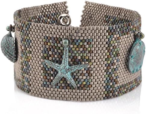 Tamara Scott Designs Beading Patterns-Printed Pattern & Kit-Sandbox-Green Patina