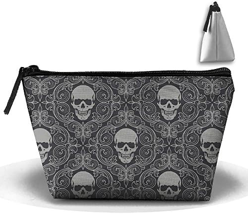 National Skull Makeup Bag Storage Portable Travel Wash Tote Zipper Wallet Handbag Carry Case
