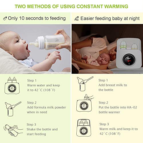 image for Bable Bottle Warmer, Multipurpose Baby Bottle Warmer with LCD-Display 