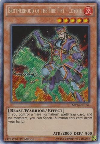Yu-Gi-Oh! - Brotherhood of the Fire Fist - Coyote (MP14-EN054) - Mega Pack 2014 - 1st Edition - Secret Rare