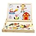Wooden Multifunction Writing Drawing Toys Board for Kids Jigsaw Puzzle Games by Zhisheng You