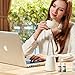 Exquisite Nebulizing Essential Oil Diffuser for Aromatherapy by Organic Aromas - White-Colored Wood Base with Glass Reservoir (White) …