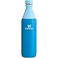 Stanley All Day Slim Bottle 20 oz | Leakproof Twist on Lid | Slim Design for Travel and Gym | Insulated Stainless Steel Water Bottle | BPA-Free | Azure