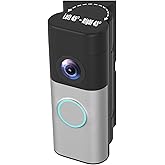 PUUUCI Wired Doorbell Angle Mount, Adjustable Wall Mount Bracket for R-ing Wired Doorbell Plus/Pro (Newest Model) - Ideal for Apartment, Home & Business