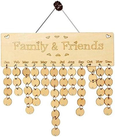 Wood Family and Friends Special Calendar Plaque