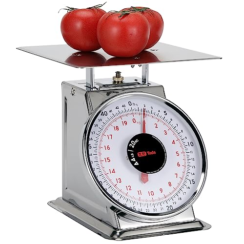 Tada 44 LBS Stainless Steel Mechanical Kitchen Scale Heavy Duty Portion