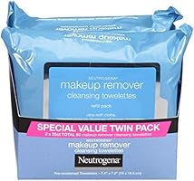 Neutrogena Makeup Remover Cleansing Towelettes, Daily Cleansing Face Wipes to Remove Waterproof Makeup and Mascara,...