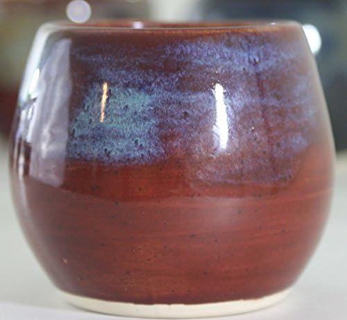 Yerba Mate Cup, Ceramic Gourd Mixed Red