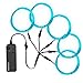 ZITRADES EL Wire Kit 5 by 1M, Portable Neon Lights for Parties, Electric Forest, Halloween, Blacklight Run, DIY Decoration, Christmas (Ice Blue)
