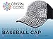 Crystal Case Fully Studded Rhinestone Adjustable Cotton Baseball Cap Hat