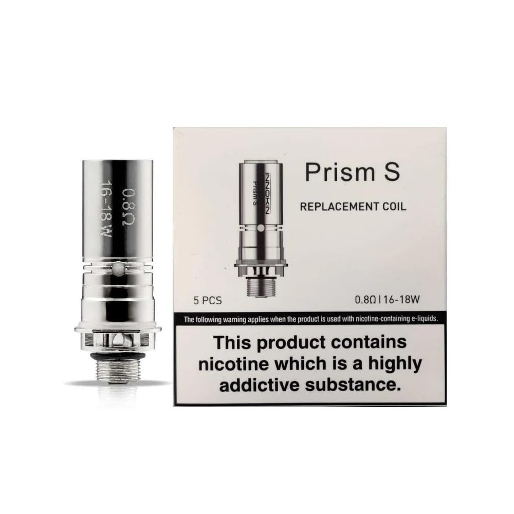 Innokin Prism S Replacement Coil 0.8 Ohm High-Performance Coils for Innokin Prism T20S Tank Ideal for MTL Vaping Smooth Flavor & Dense Vapor Pack of No Nicotine