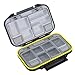 Dcolor 12 Compartments Storage Case Fly Fishing Lure Spoon Hook Bait Tackle Box Waterproof Black