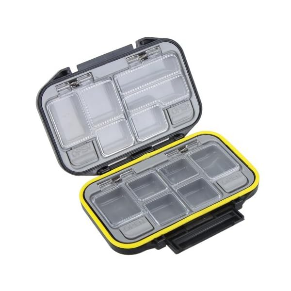 Dcolor-12-Compartments-Storage-Case-Fly-Fishing-Lure-Spoon-Hook-Bait-Tackle-Box-Waterproof-Black Dcolor-12-Compartments-Storage-Case-Fly-Fishing-Lure-Spoon-Hook-Bait-Tackle-Box-Waterproof-Black
