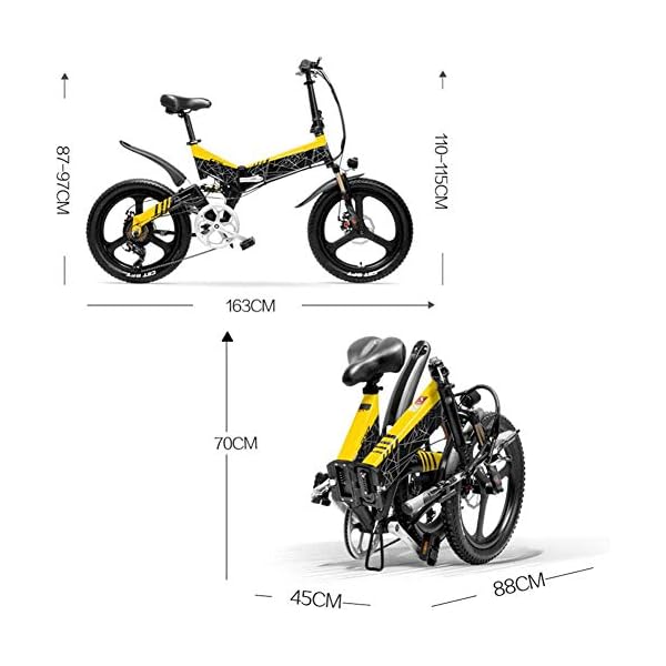 LPsweet - Bicicletta elettrica pieghevole da 20 pollici, per uomo e donna,  piccola, ultra leggera, con doppio assorbimento degli urti, per adulti,  uomini e donne - ilMonopattinoElettrico.com