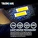 TECHMAX H13 LED Headlight Bulbs,360 Degree Adjustable Beam Angle Cree Chips 12000Lm 6500K Xenon White Extremely Bright 9008 Conversion Kit of 2