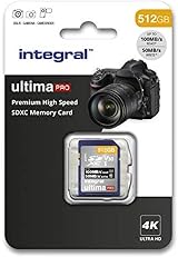 Integral 512GB SDXC V30 U3 UHS-I Class 10 4K UHD Memory Card up to 100MB/s