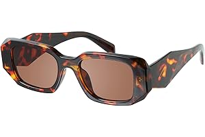 mosanana Trendy Rectangle Sunglasses for Women Men-Goulding